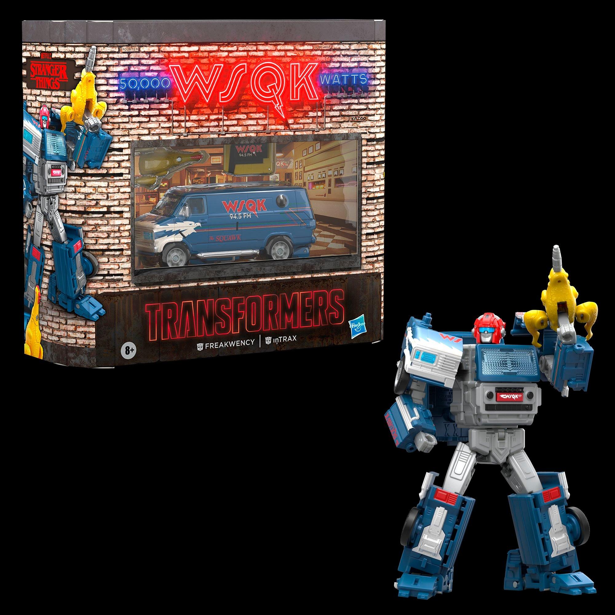 Transformers Stranger Things Freakwency and 8-Trax