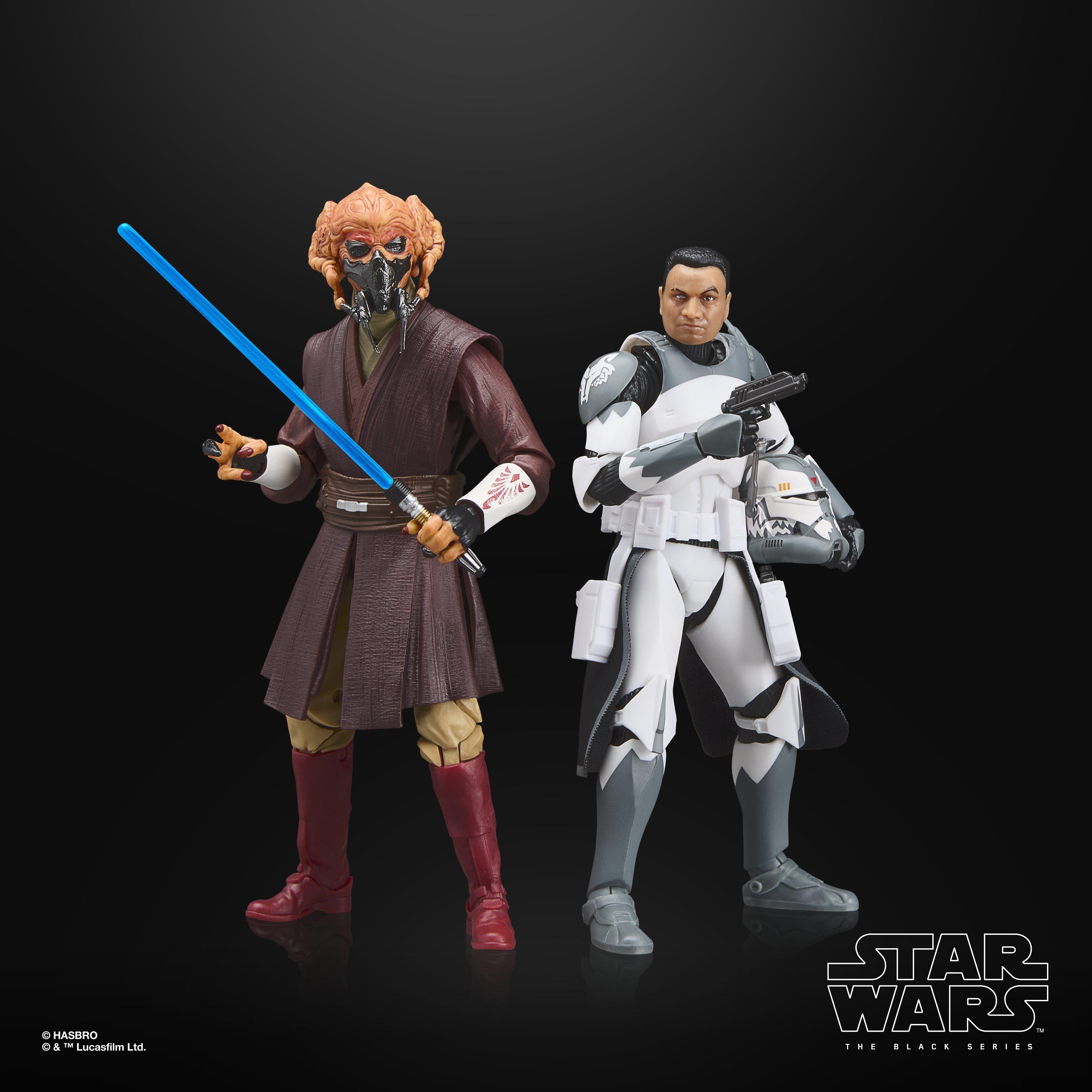 STAR WARS The Black Series Plo Koon & Clone Commander Wolffe