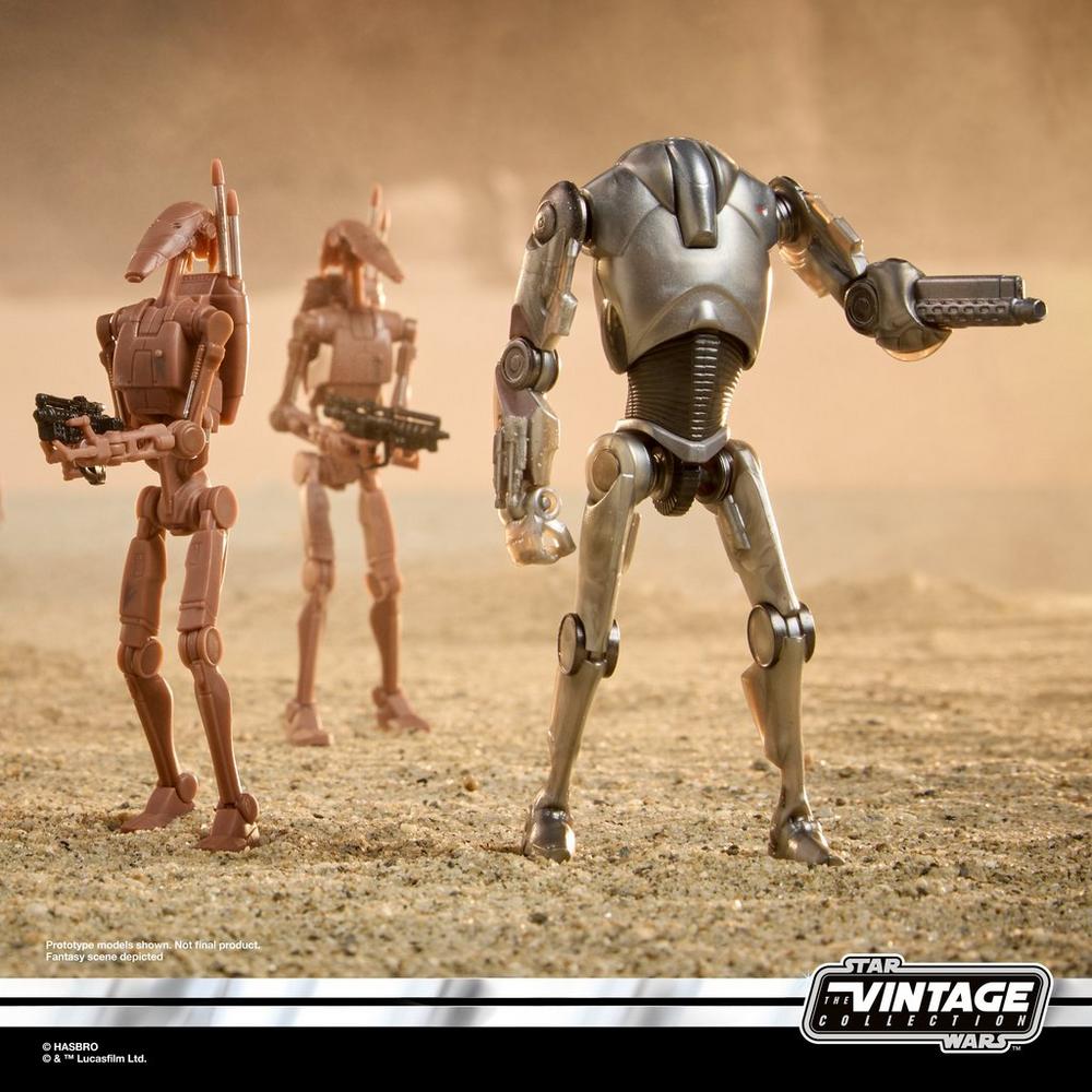 STAR WARS The Vintage Collection Super Battle Droid & Battle Droids (Geonosis)