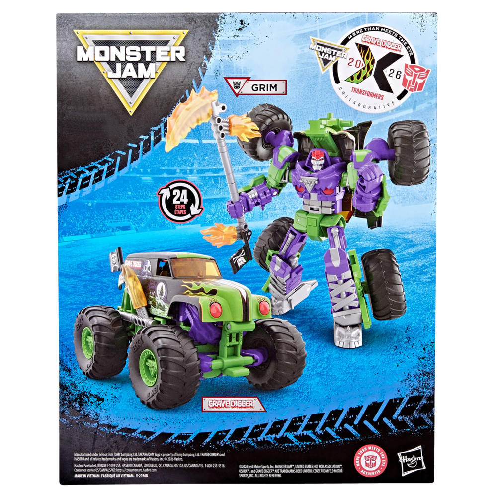 Transformers Collaborative Transformers x Monster Jam Grave Digger (Grim)