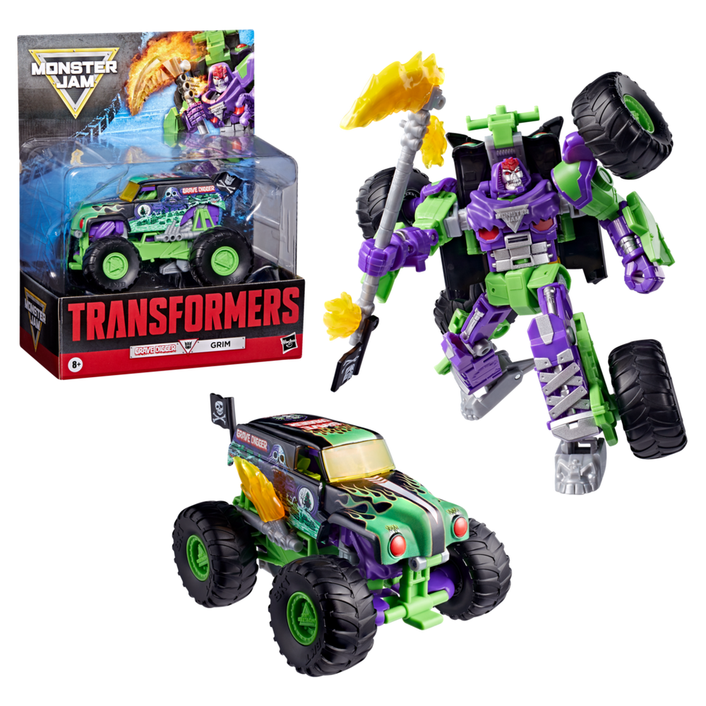 Transformers Collaborative Transformers x Monster Jam Grave Digger (Grim)