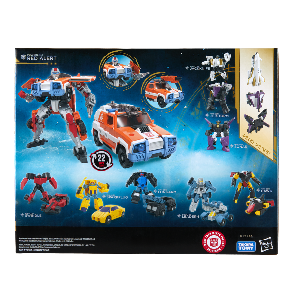Transformers Age of the Primes Voyager Class Powerlinx Red Alert and 8 Mini-Con Pack