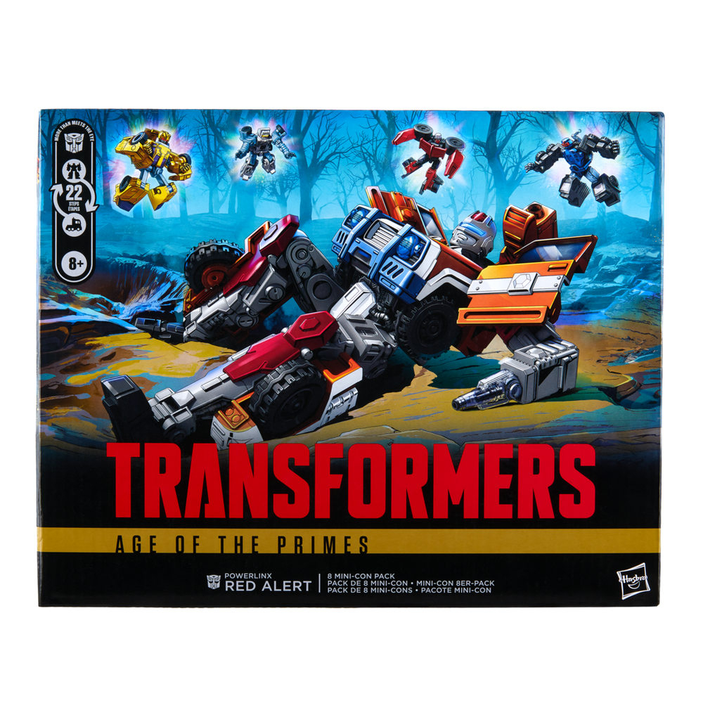 Transformers Age of the Primes Voyager Class Powerlinx Red Alert and 8 Mini-Con Pack