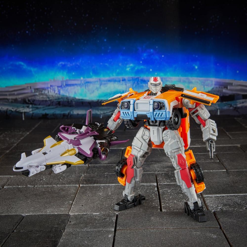 Transformers Age of the Primes Voyager Class Powerlinx Red Alert and 8 Mini-Con Pack