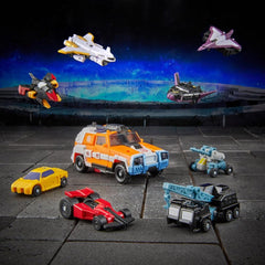 Transformers Age of the Primes Voyager Class Powerlinx Red Alert and 8 Mini-Con Pack