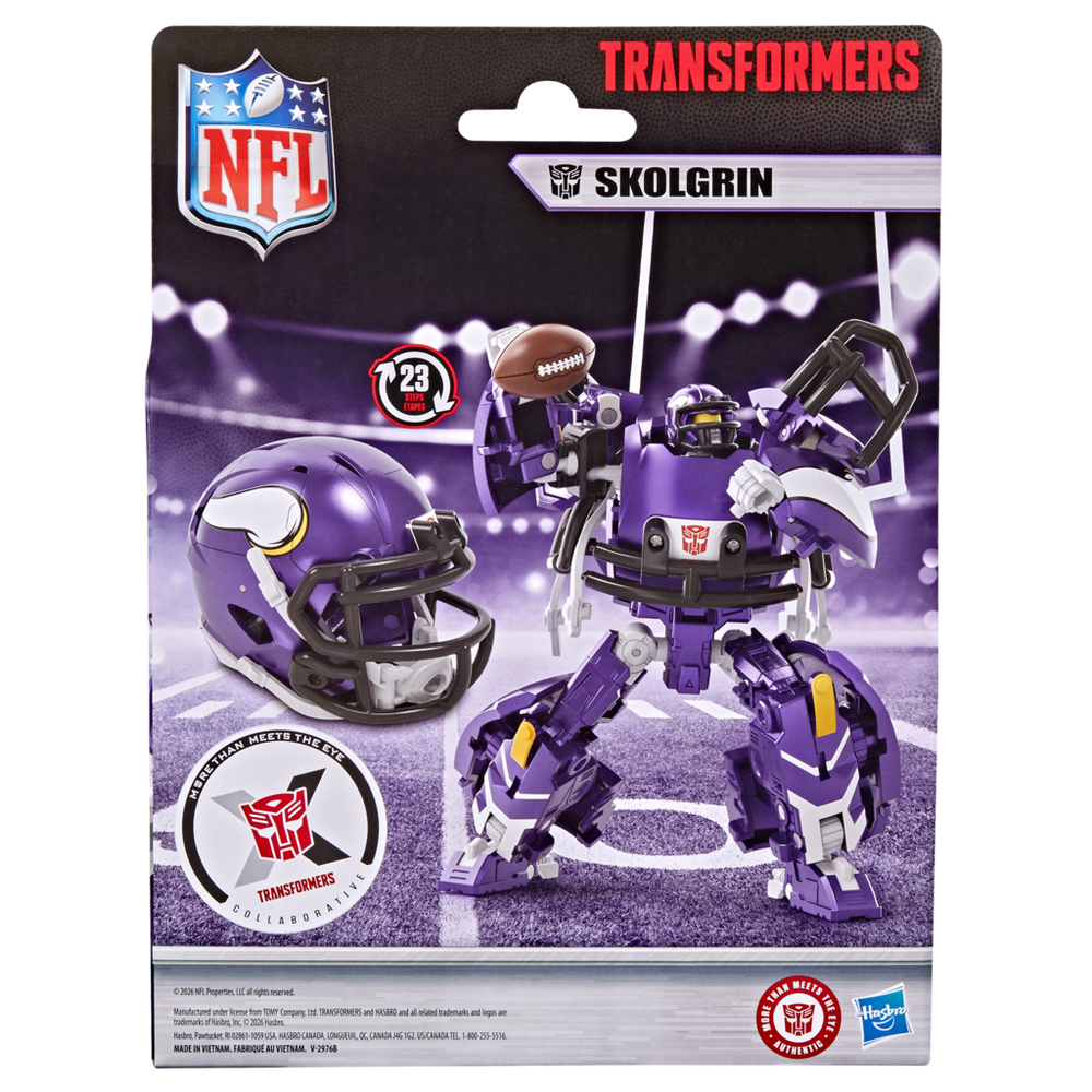 Transformers NFL Minnesota Vikings Skolgrin