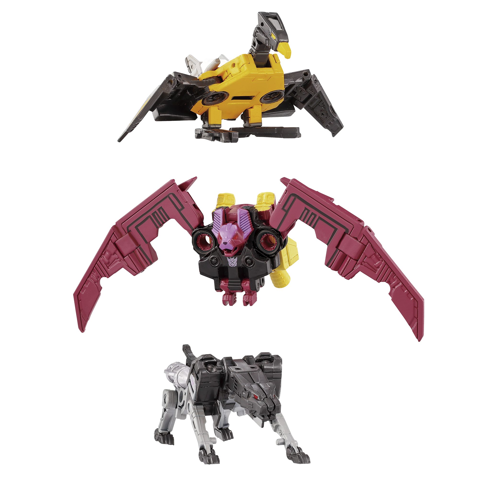 Transformers Takara Tomy MPG-22 Jaguar, Buzzsaw, & Ratbat