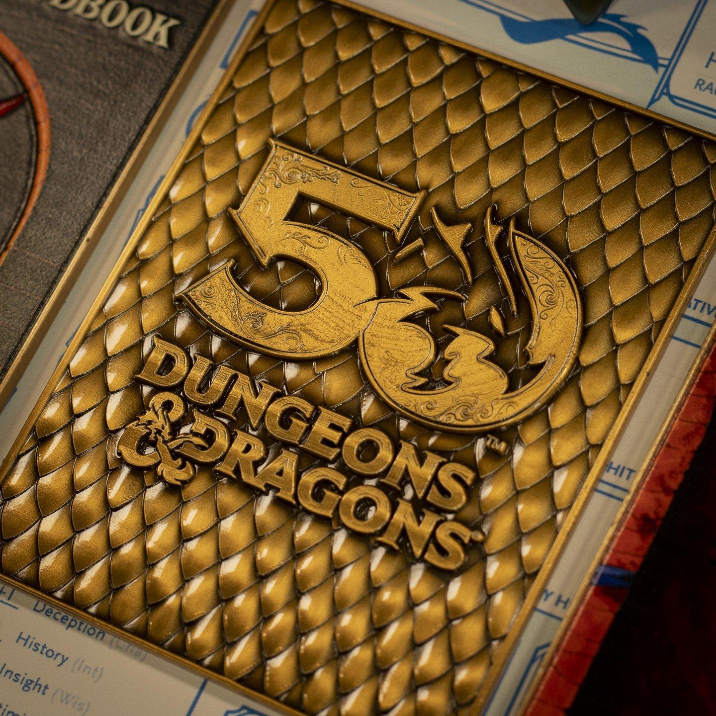Dungeons & Dragons 50th Anniversary Limited Edition, 1st Edition Book Cover Ingot Set