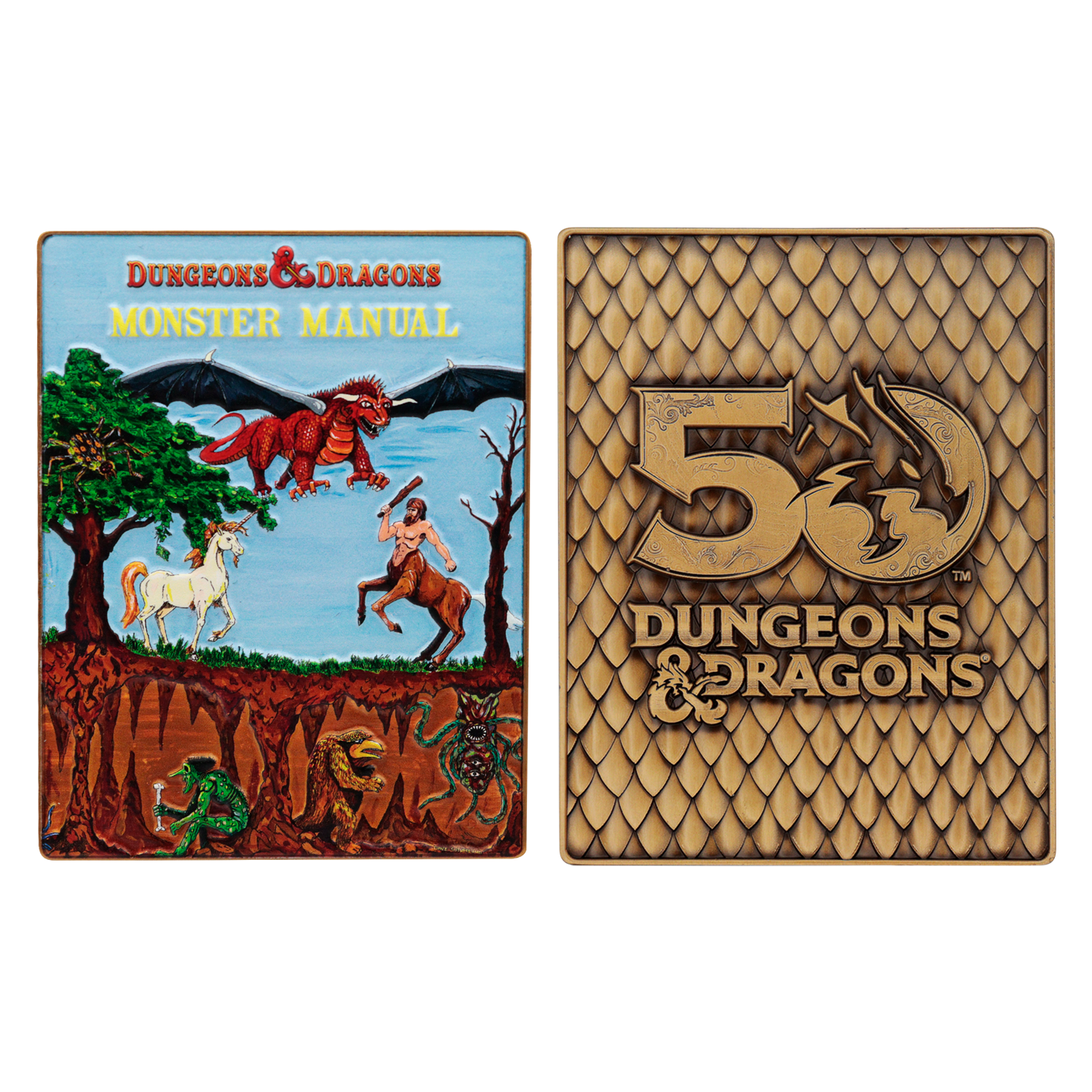 Dungeons & Dragons 50th Anniversary Limited Edition, 1st Edition Book Cover Ingot Set