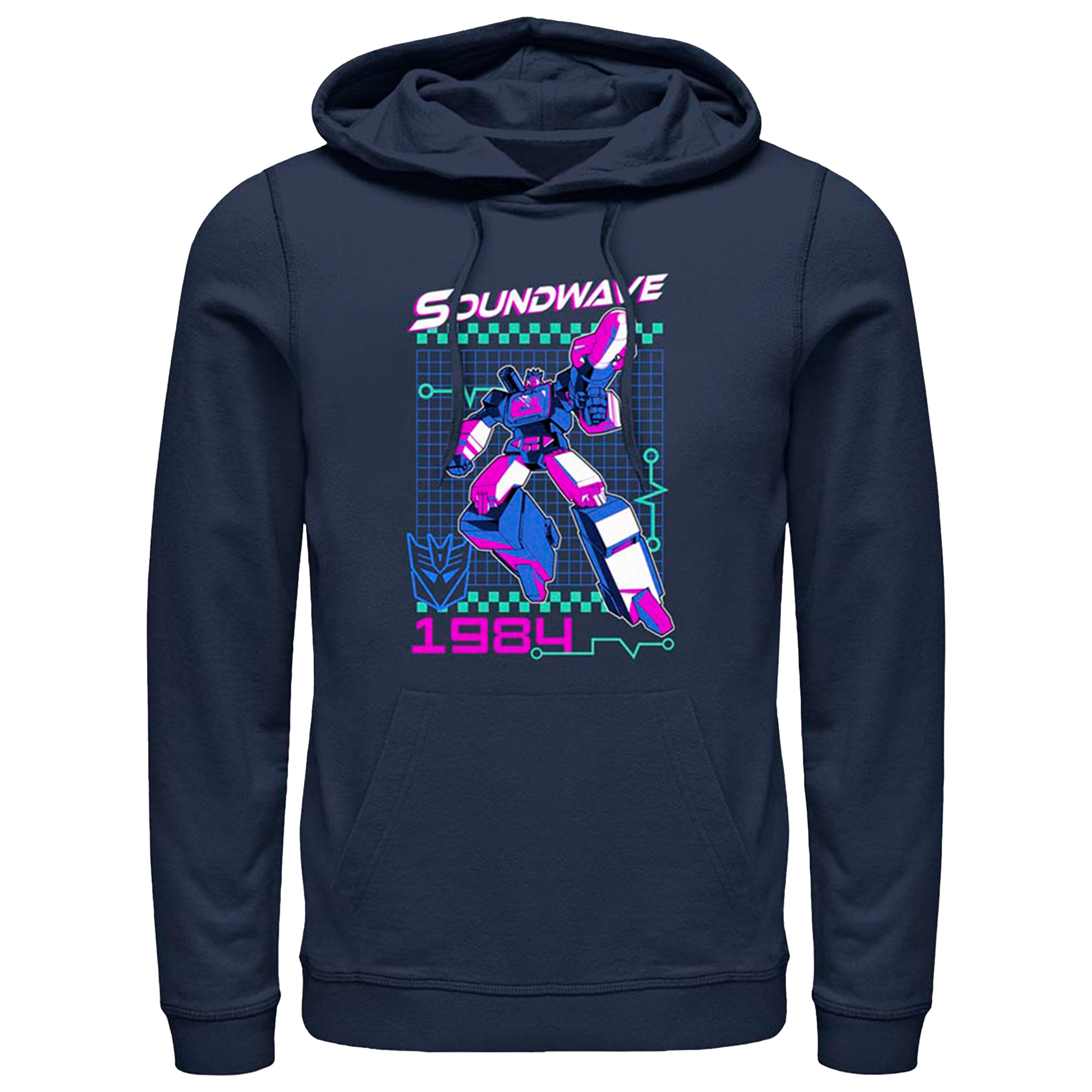 Transformers Soundwave Retro Men's Hooded Fleece Sweatshirt