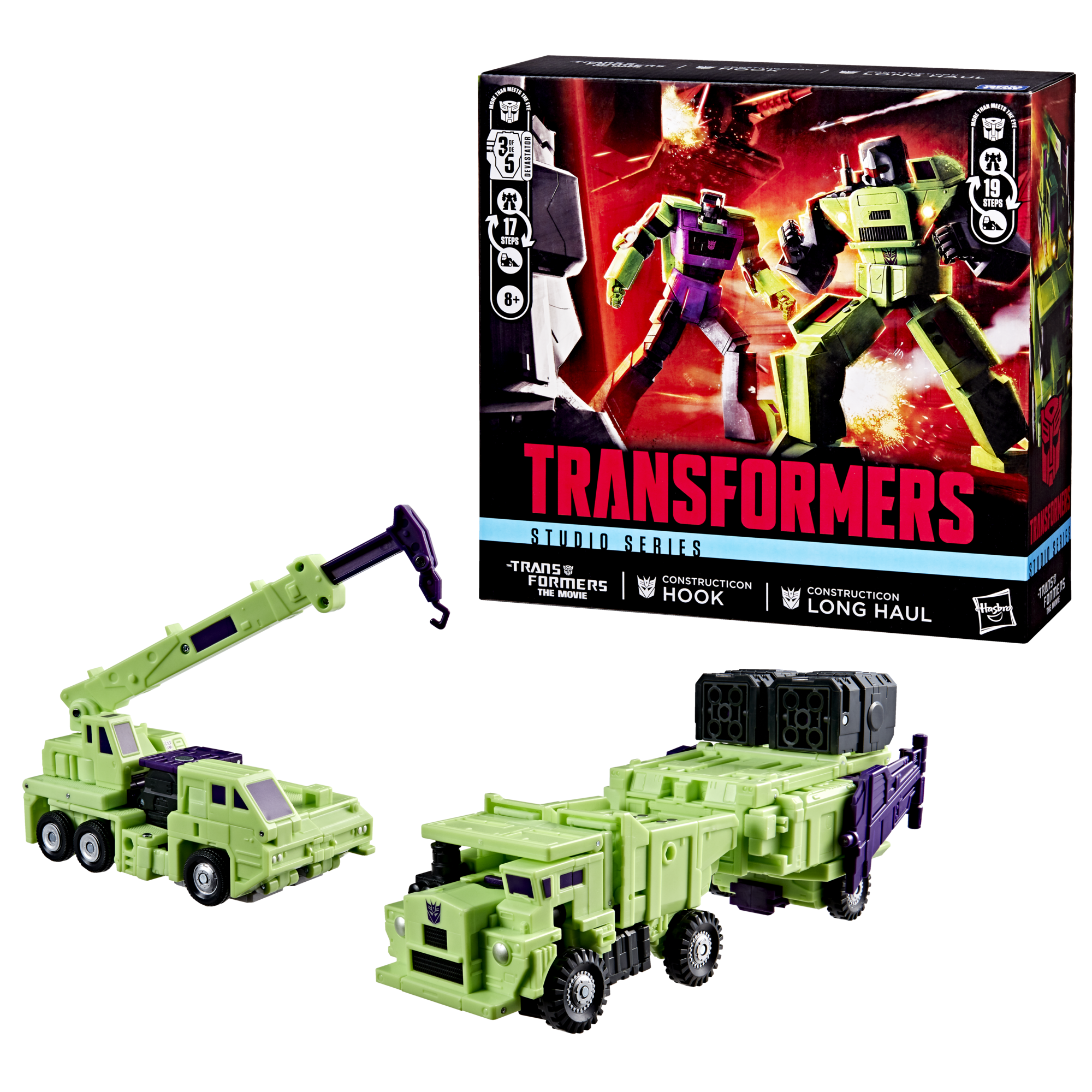 Transformers Studio Series The Transformers: The Movie Constructicon Long Haul & Constructicon Hook